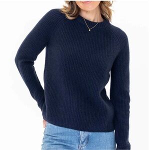 PURA CASHMERE Fisherman
Crewneck Sweater Women's Sz
XS.